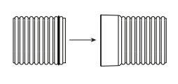 اتصال لوله های پلی اتیلنی کاروگیت دار بصورت کوپلر سرخود لوله های دوجداره کاروگیت